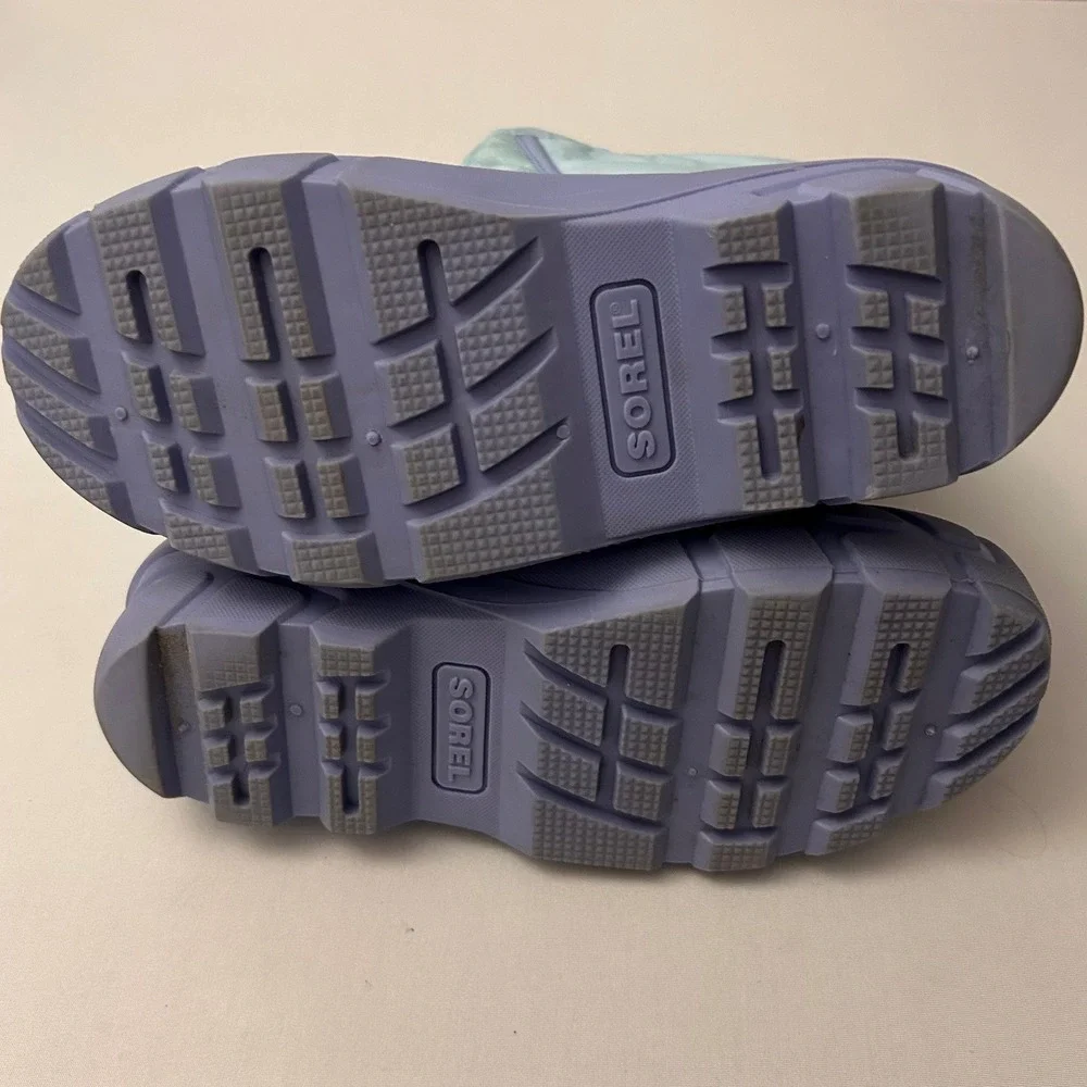 Sorel Snow Boots Disney Frozen 2 Elsa Kids Size 5 Blue‎ Purple Waterproof Winter